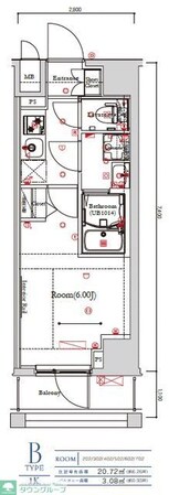 ガリシア武蔵小山の物件間取画像